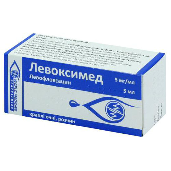 Левоксимед краплі очні 5 мг/мл флакон 5мл